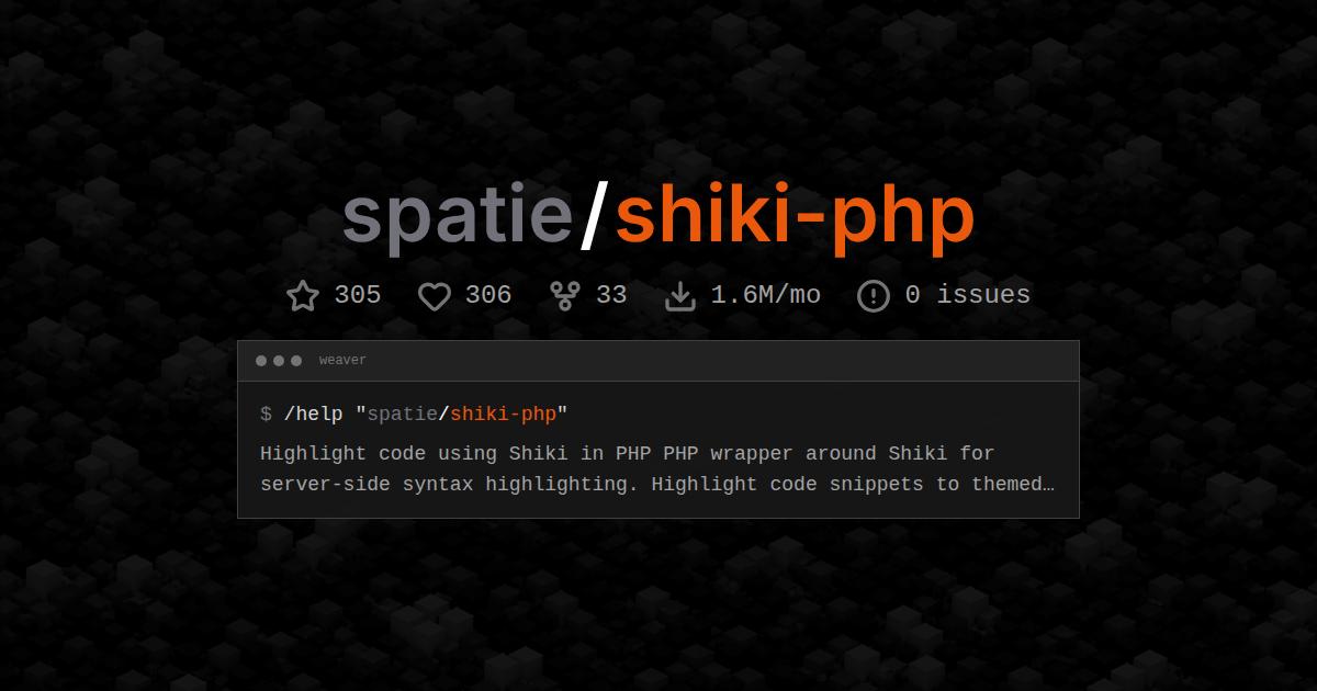 spatie/shiki-php