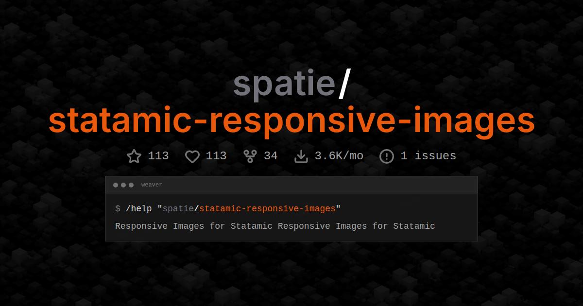 spatie/statamic-responsive-images