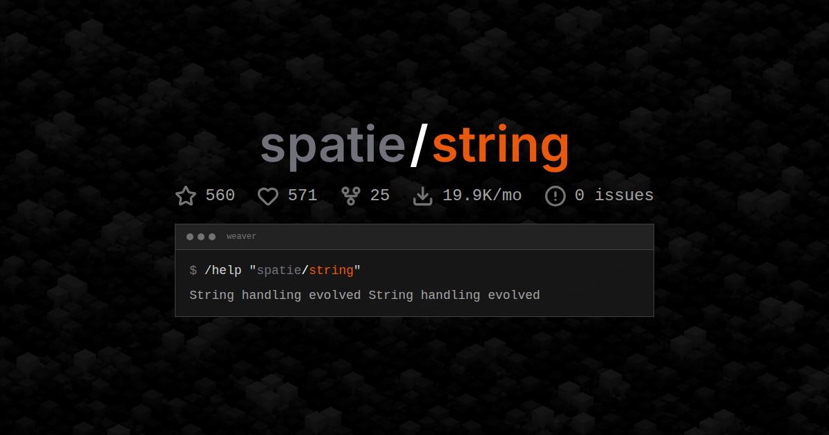 spatie/string