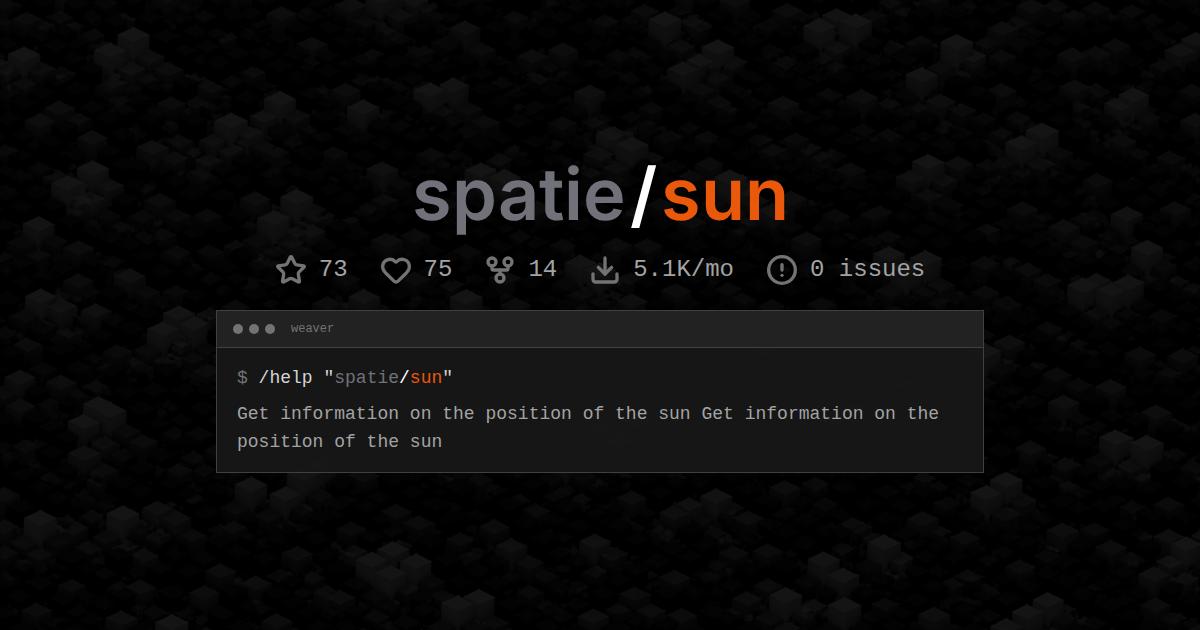 spatie/sun