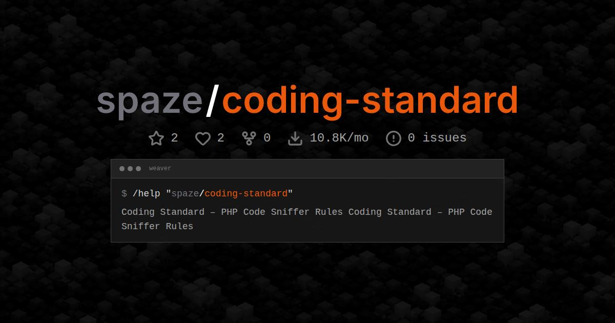 spaze/coding-standard