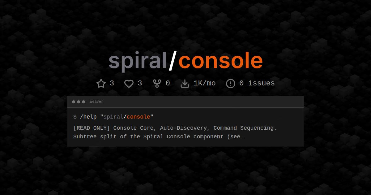 spiral/console