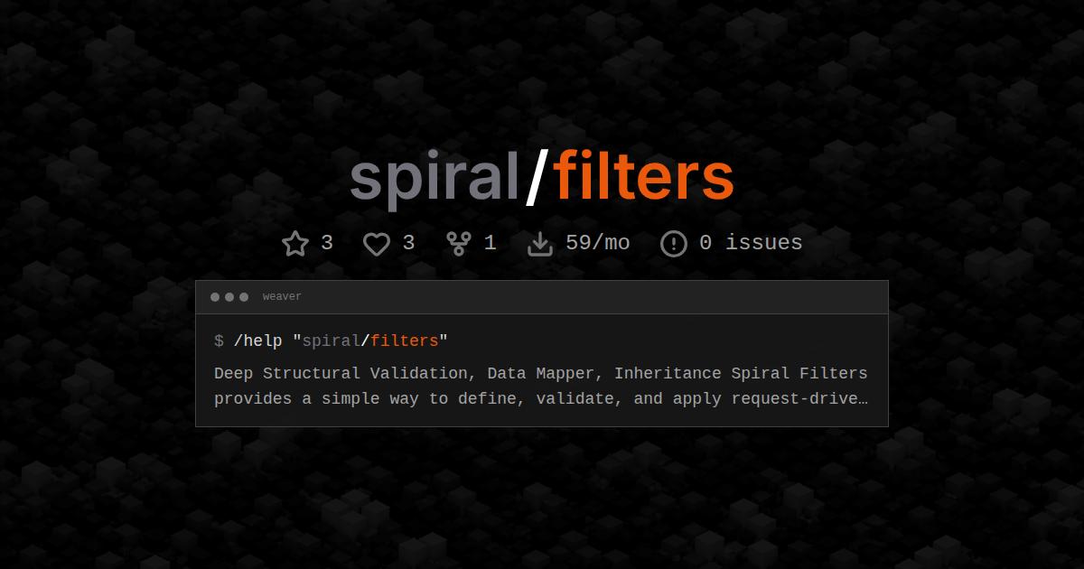 spiral/filters