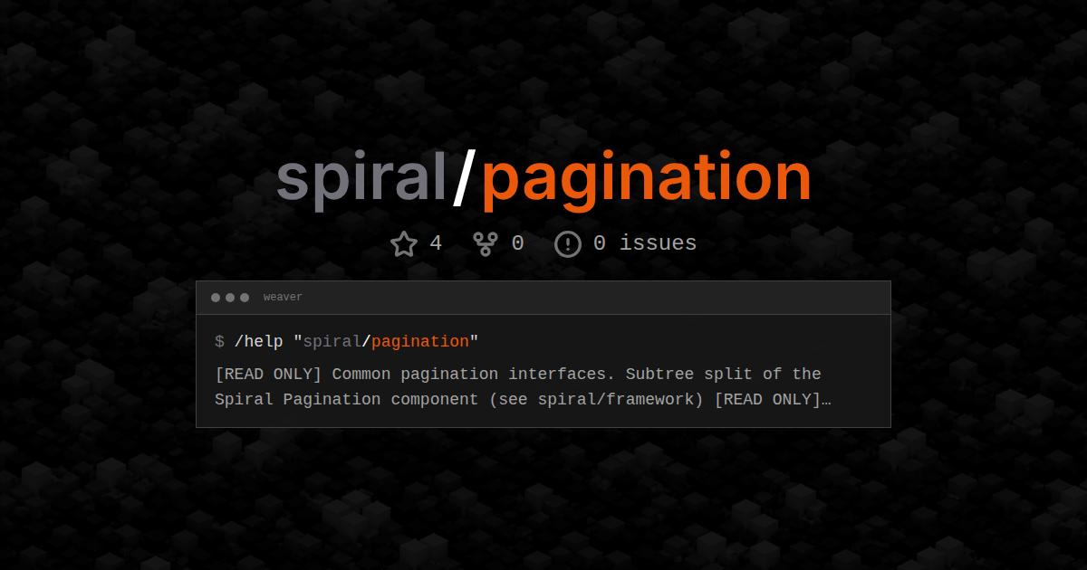 spiral/pagination