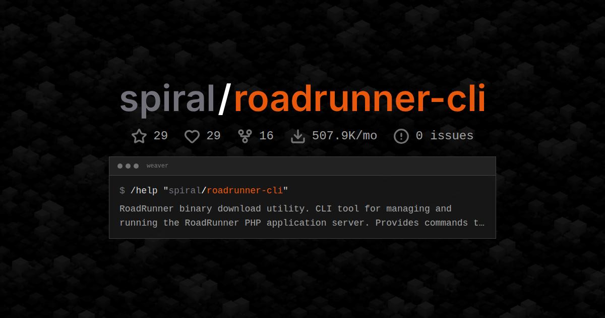 spiral/roadrunner-cli