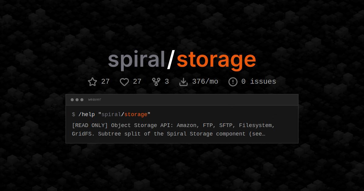 spiral/storage