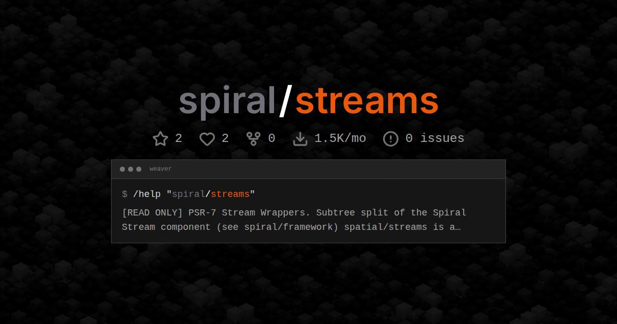 spiral/streams