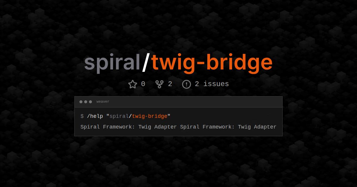 spiral/twig-bridge