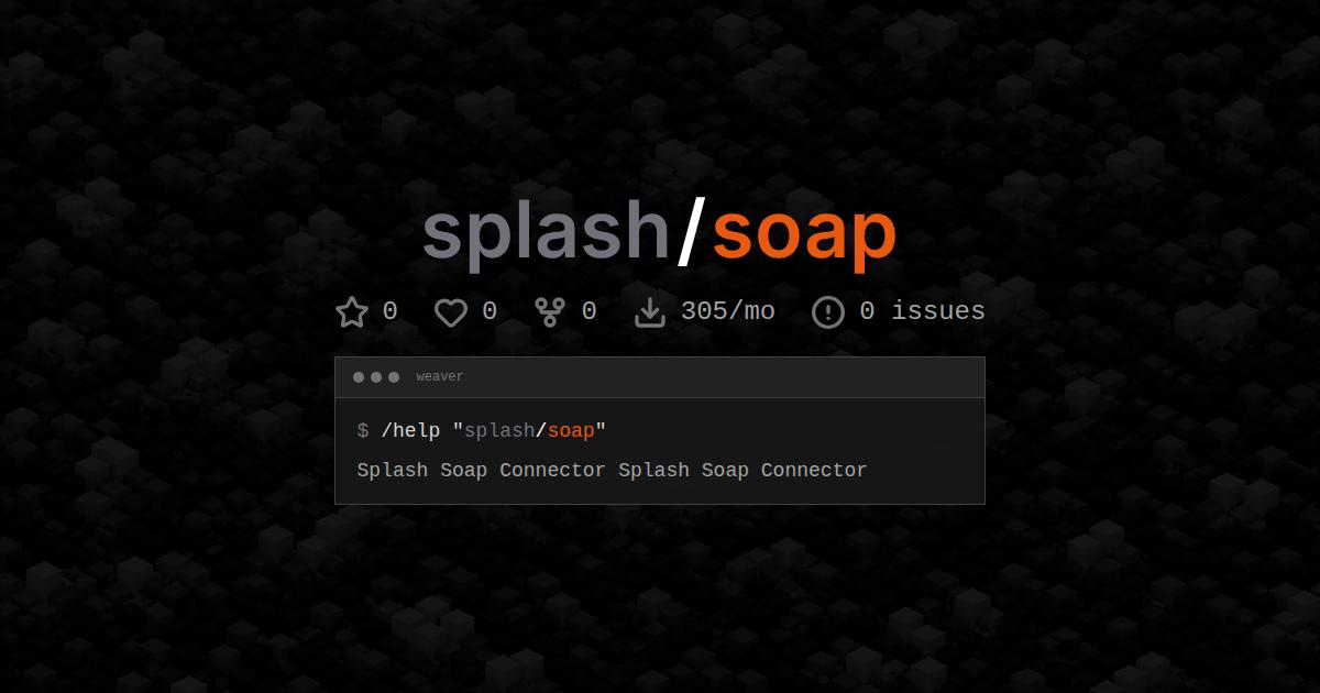 splash/soap