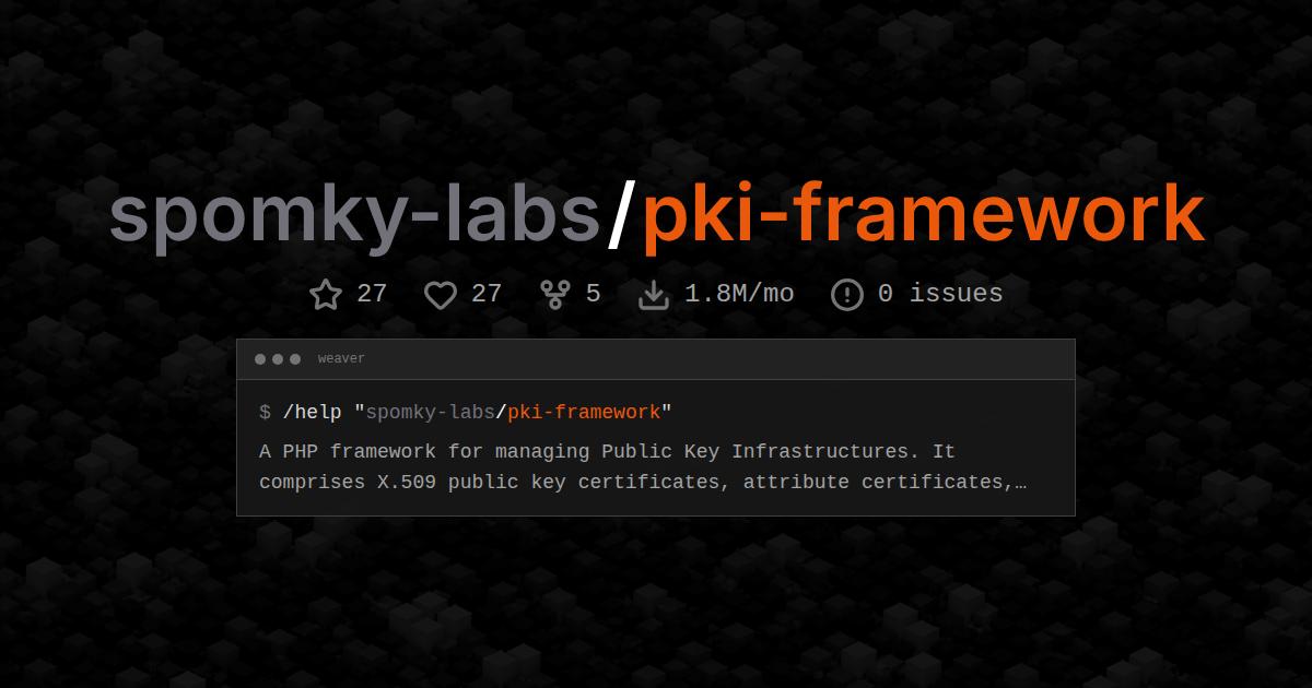 spomky-labs/pki-framework
