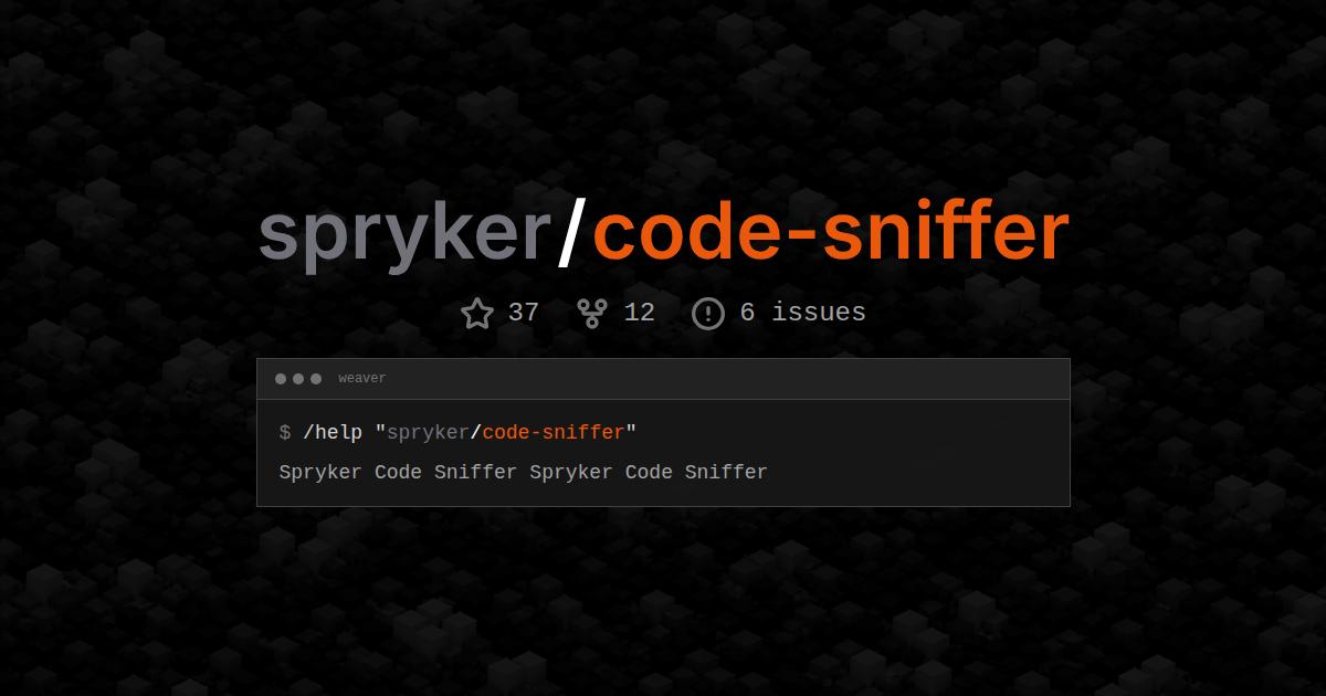 spryker/code-sniffer