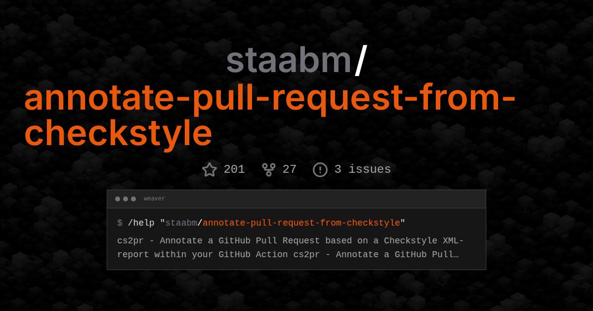 staabm/annotate-pull-request-from-checkstyle