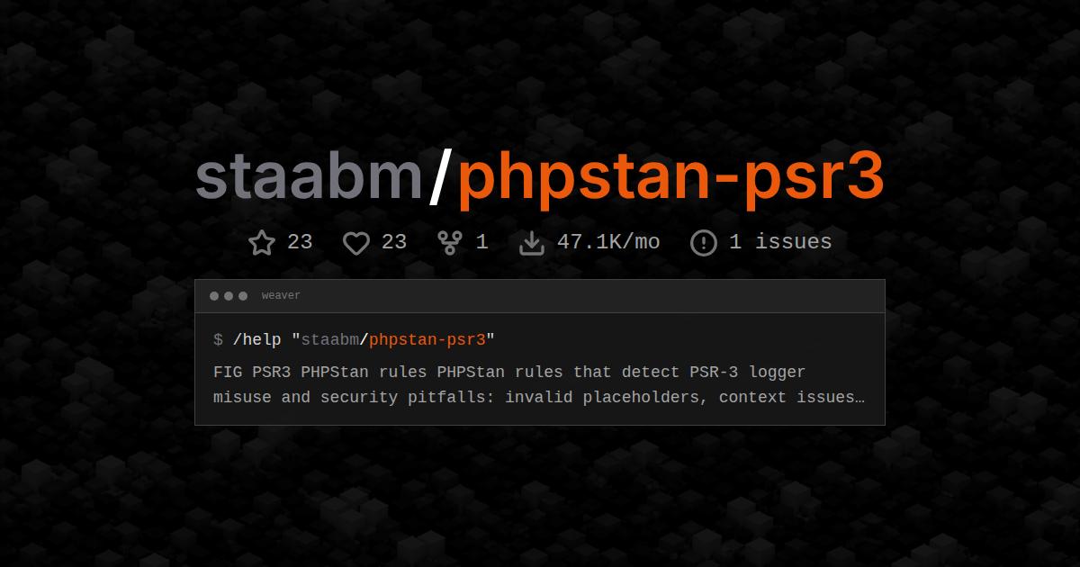 staabm/phpstan-psr3
