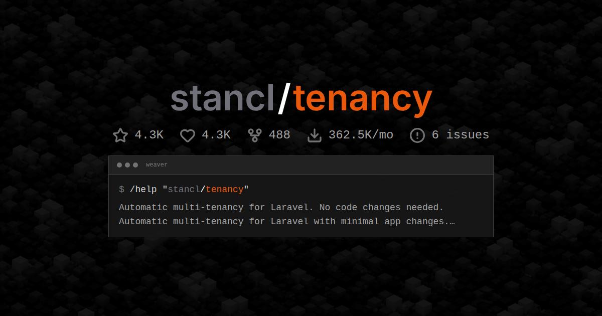 stancl/tenancy
