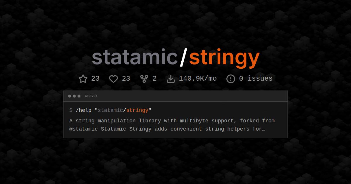 statamic/stringy