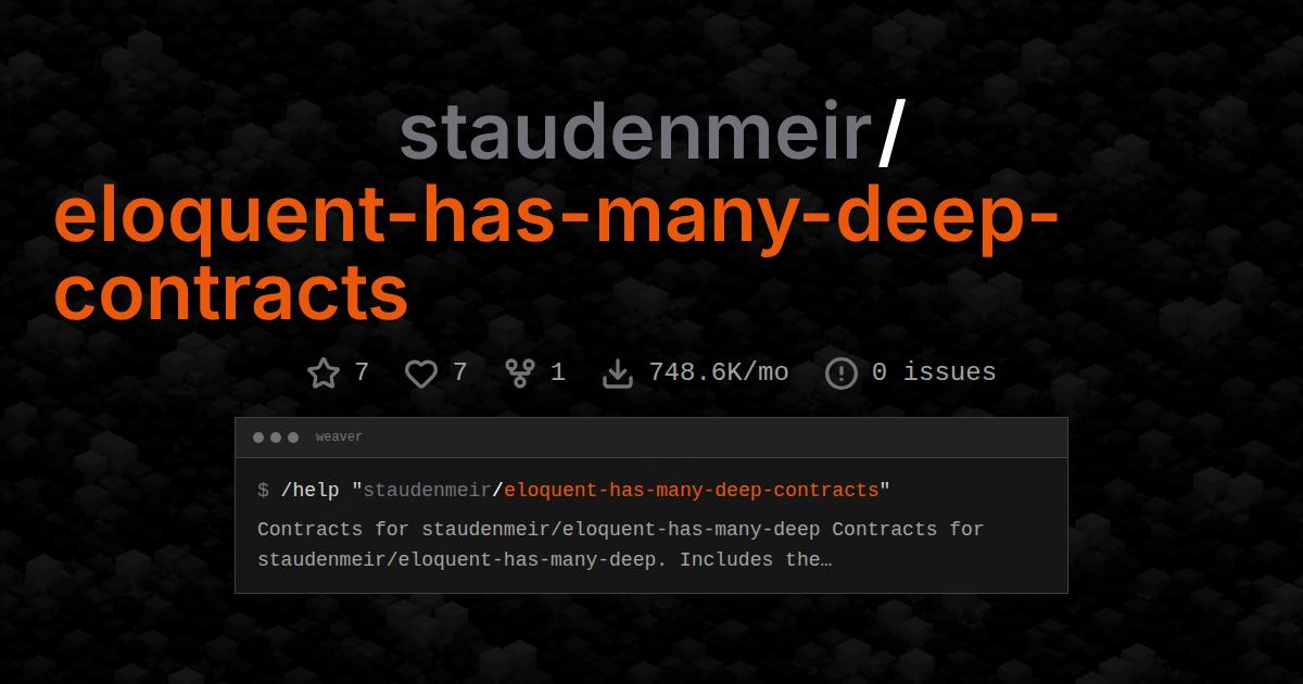staudenmeir/eloquent-has-many-deep-contracts
