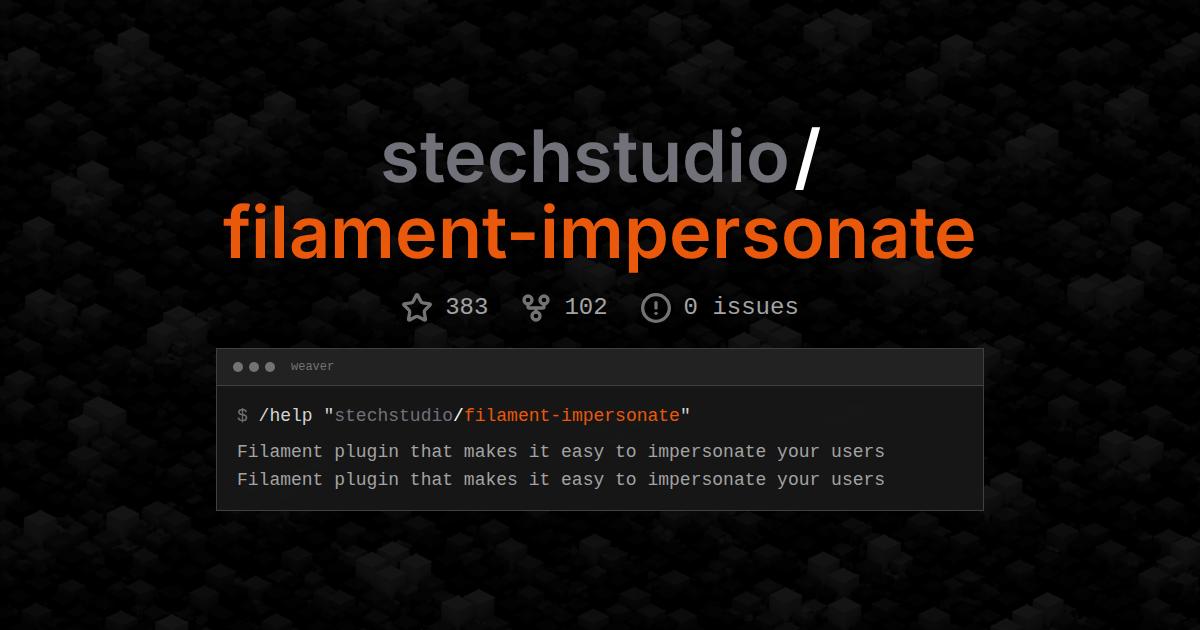 stechstudio/filament-impersonate