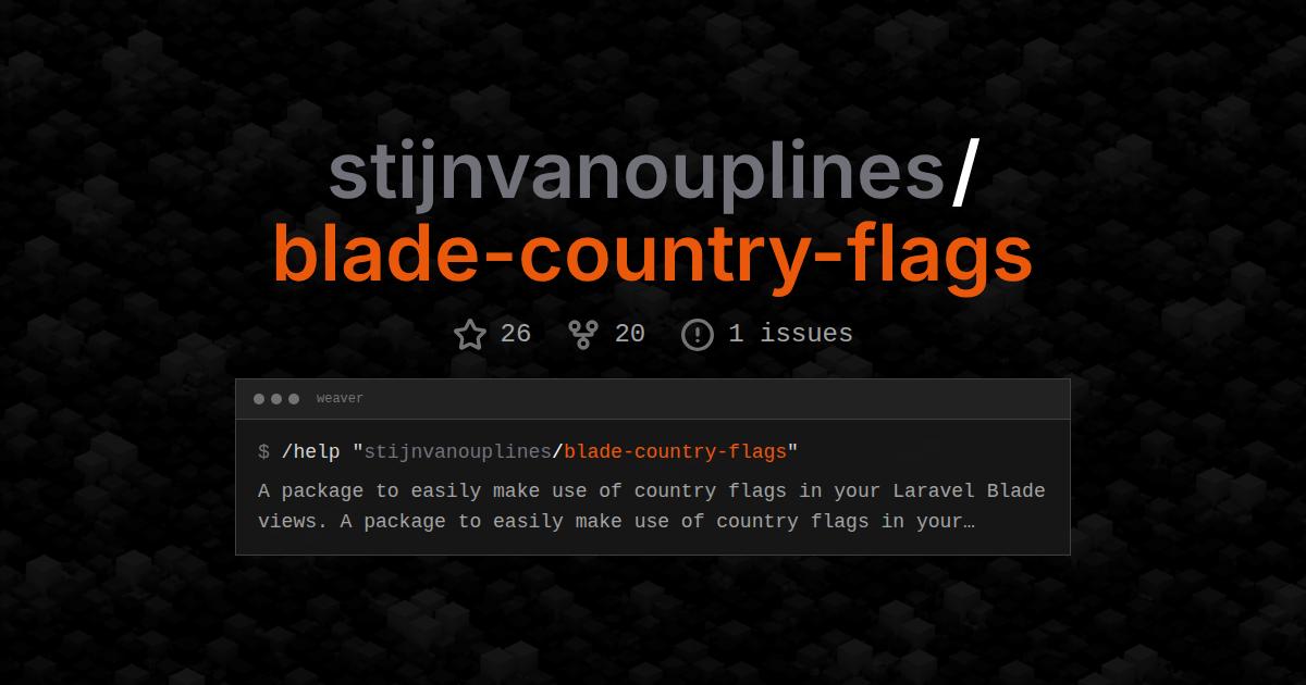 stijnvanouplines/blade-country-flags