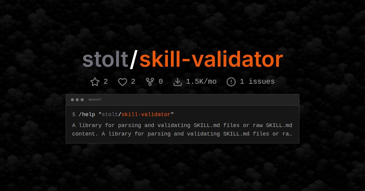stolt/skill-validator