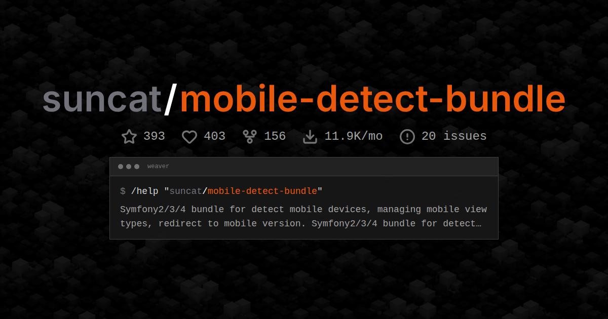 suncat/mobile-detect-bundle