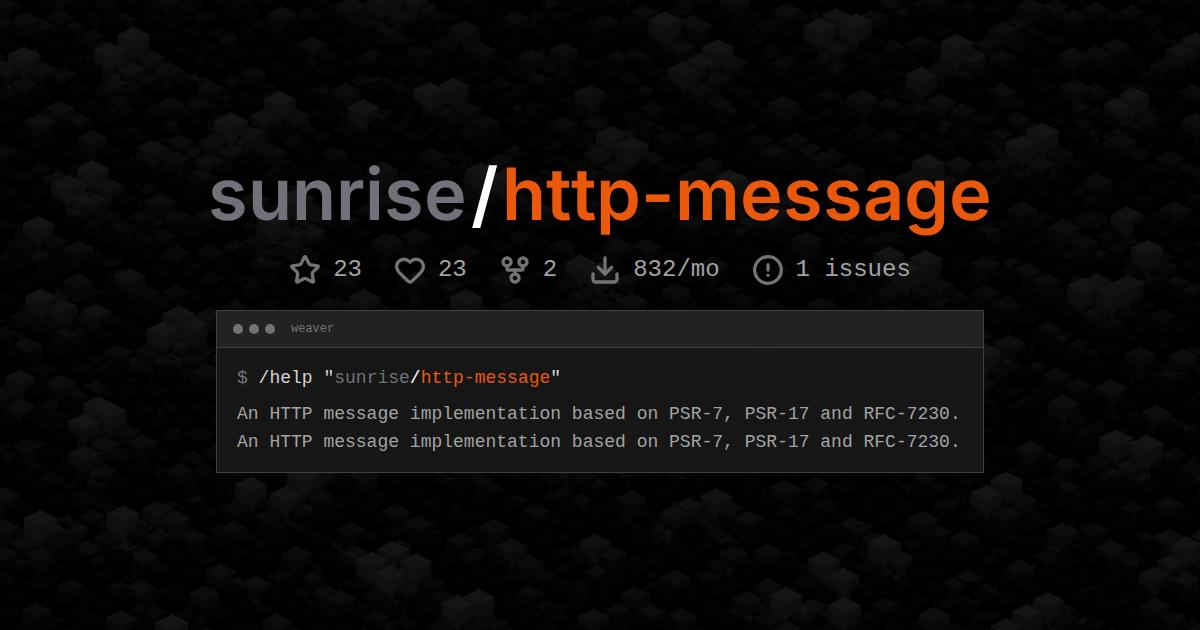 sunrise/http-message