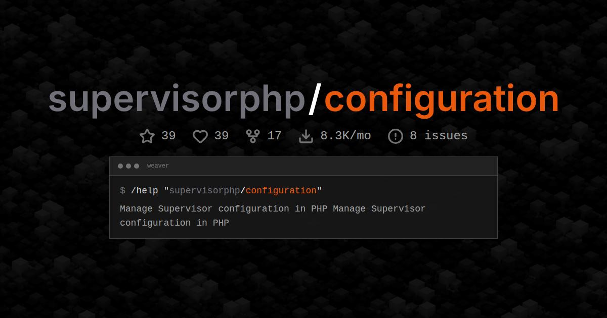 supervisorphp/configuration