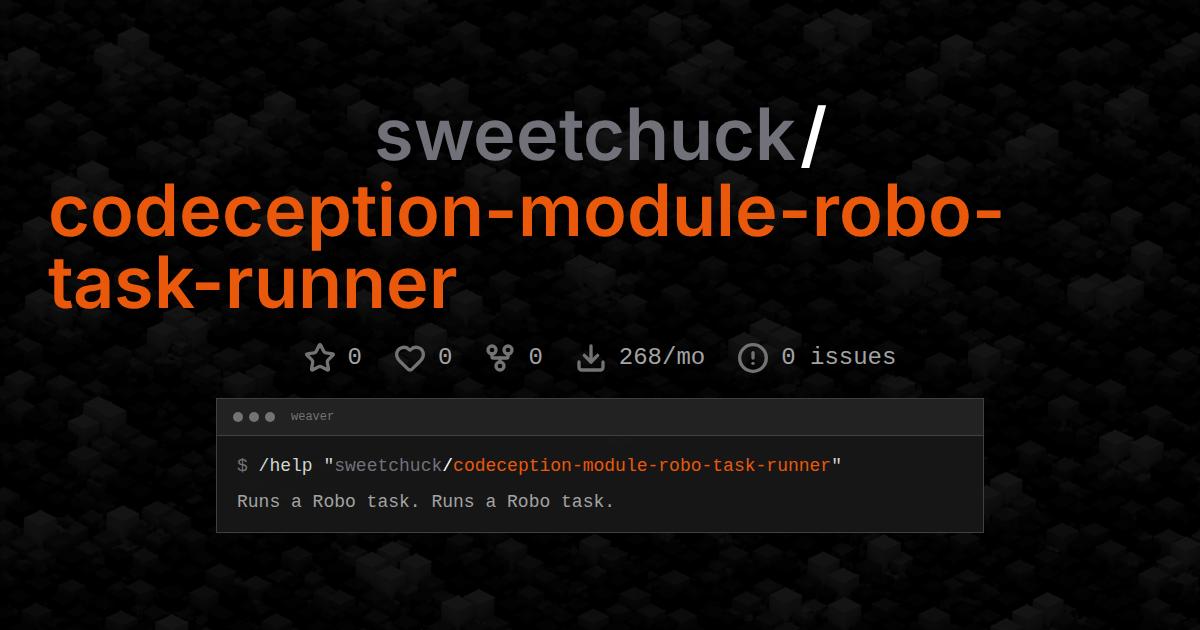sweetchuck/codeception-module-robo-task-runner