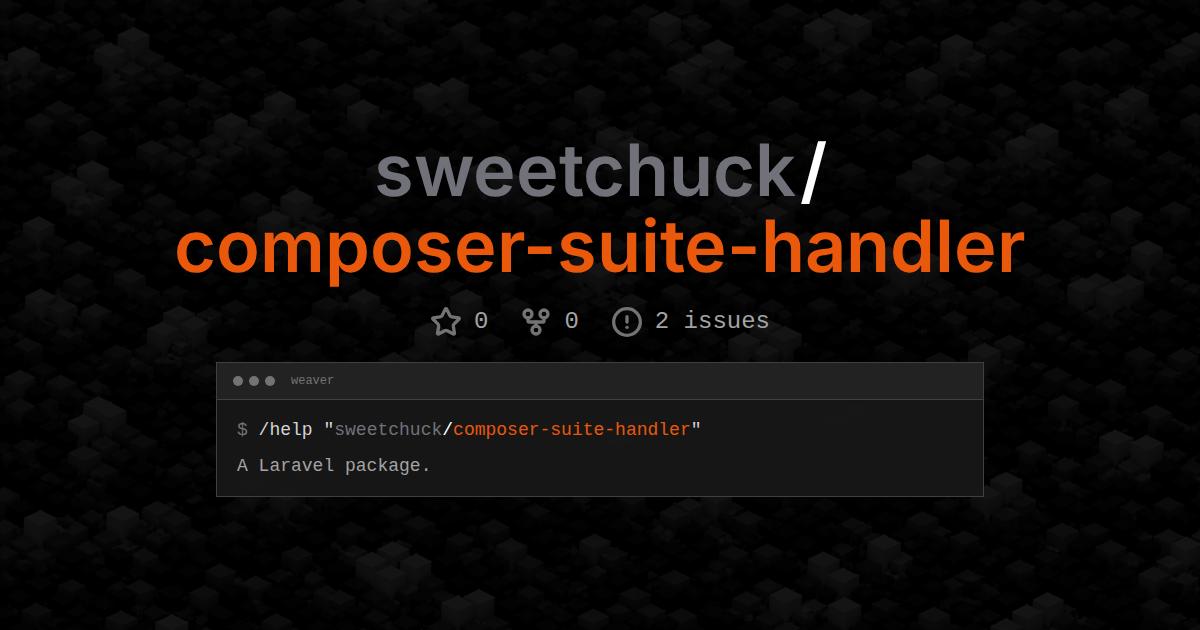 sweetchuck/composer-suite-handler