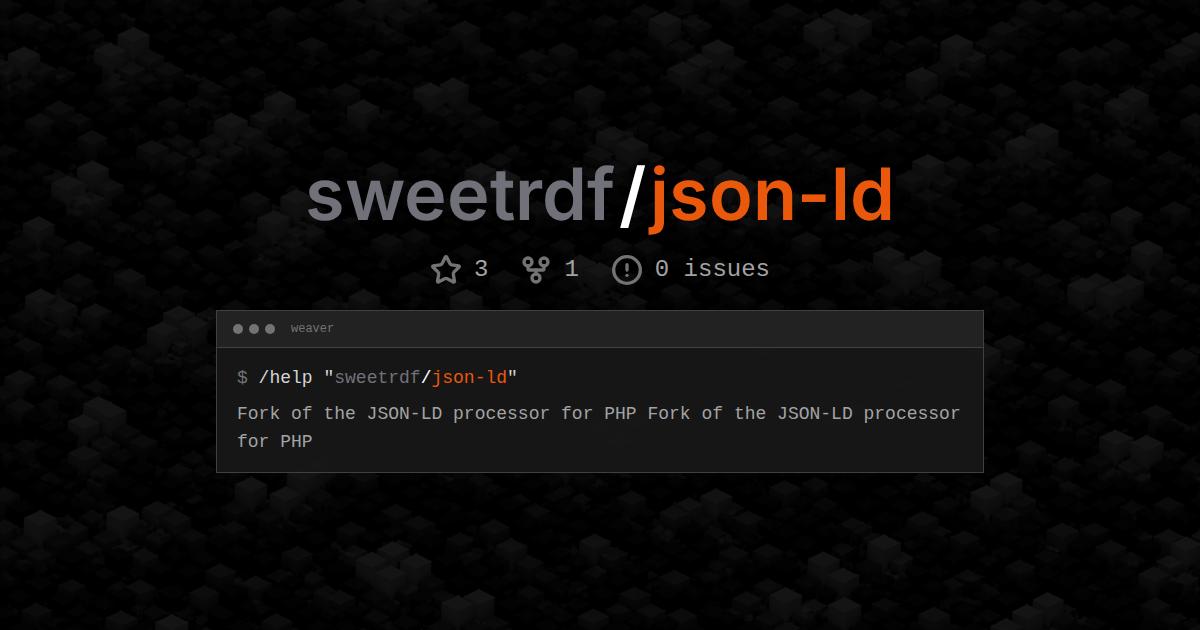sweetrdf/json-ld