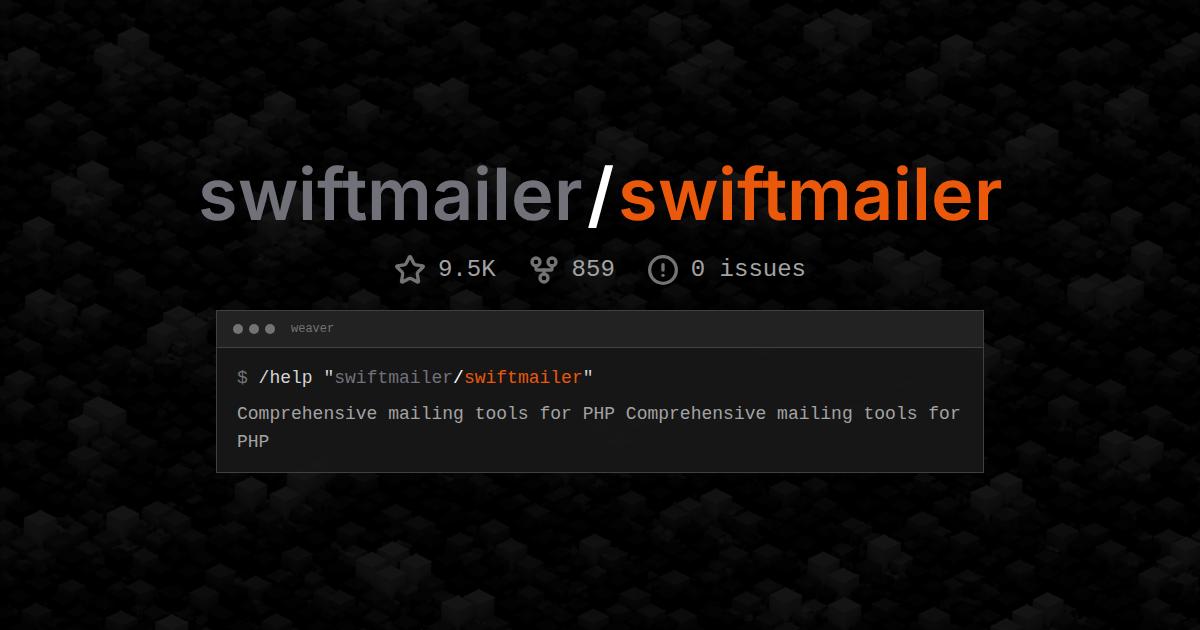 swiftmailer/swiftmailer