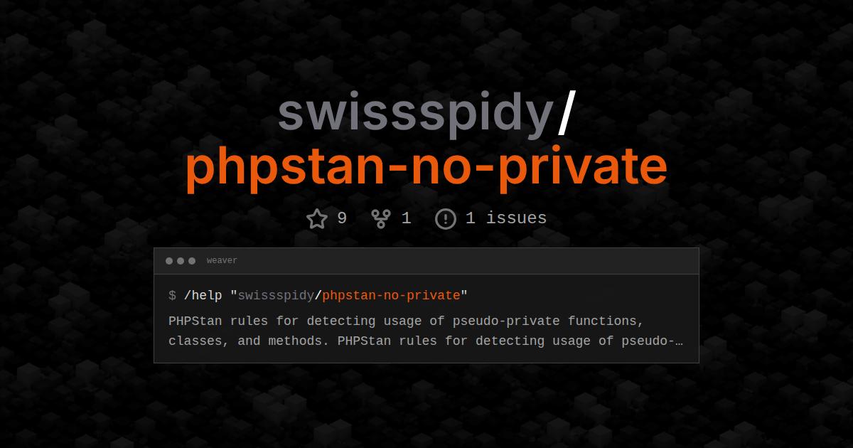 swissspidy/phpstan-no-private