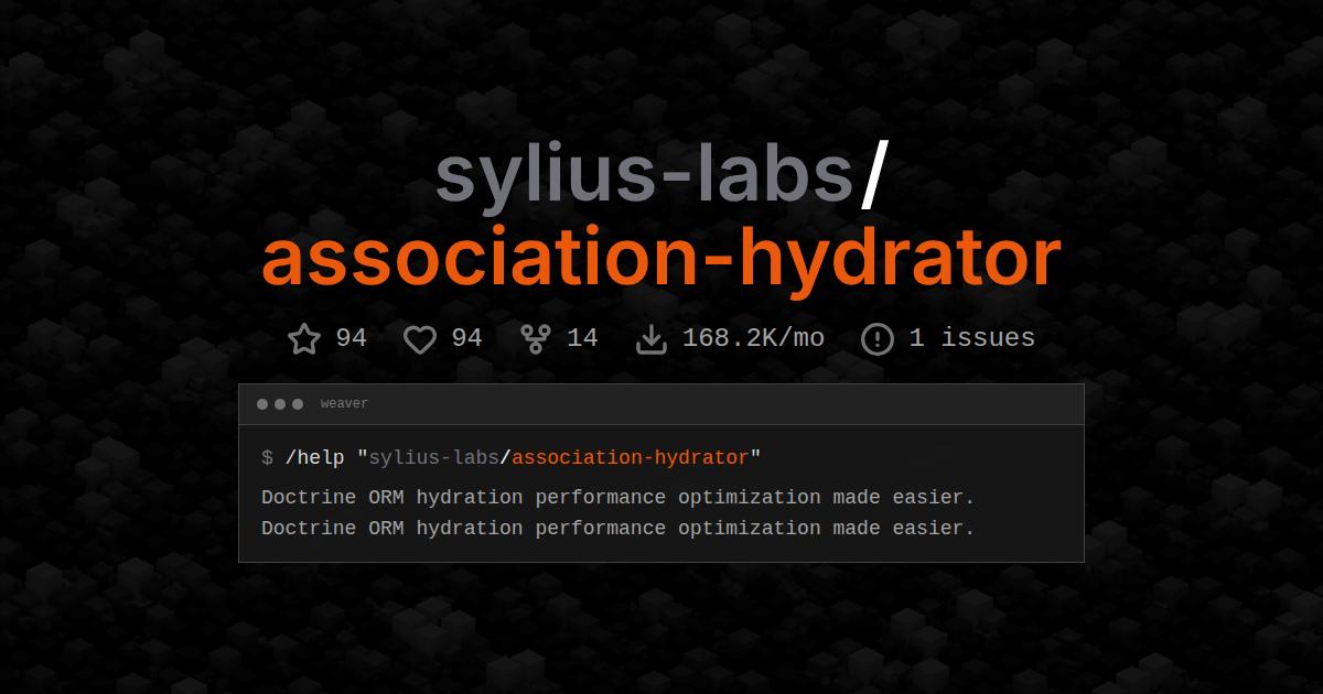 sylius-labs/association-hydrator