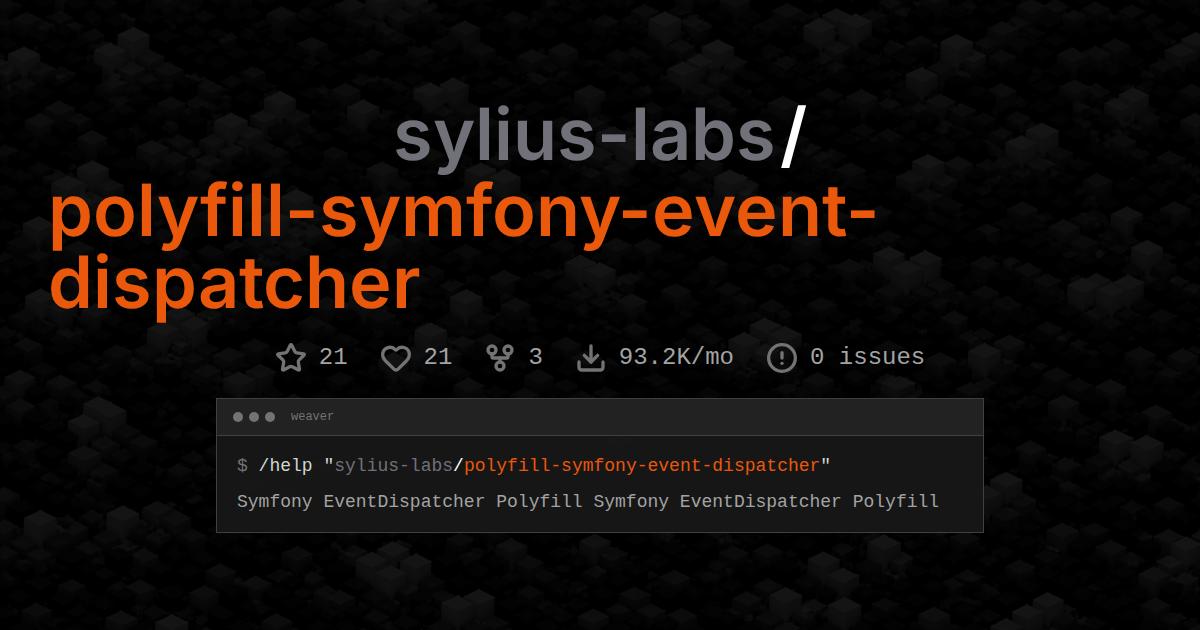 sylius-labs/polyfill-symfony-event-dispatcher