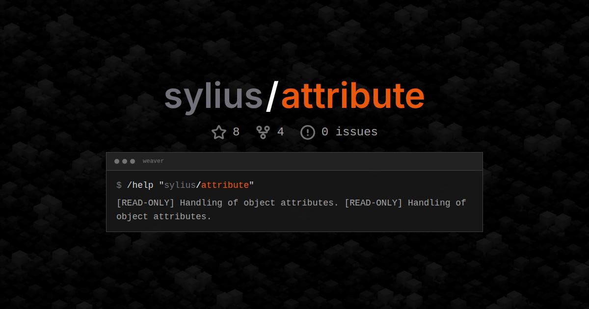 sylius/attribute