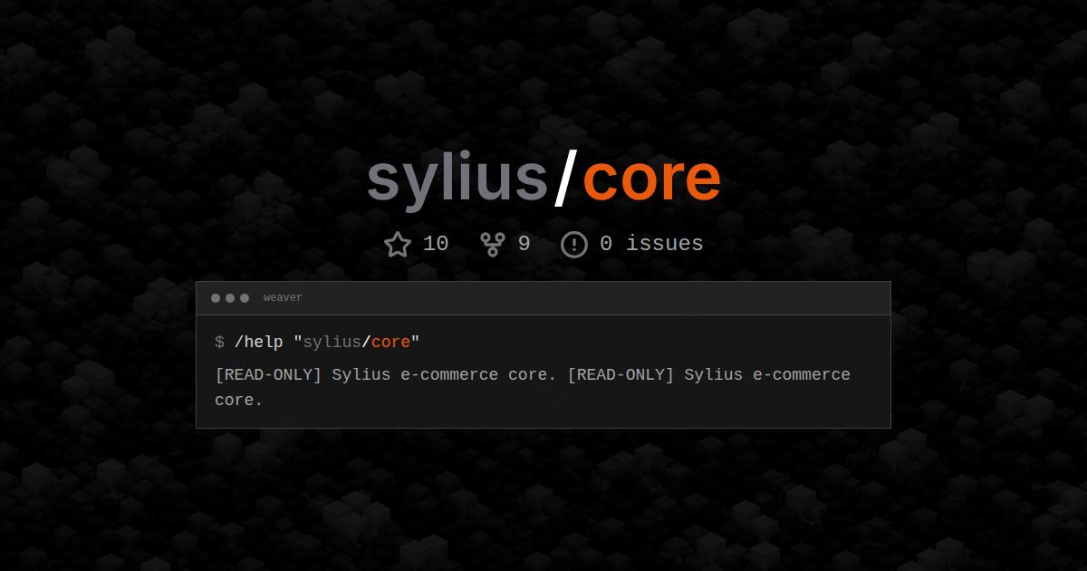 sylius/core