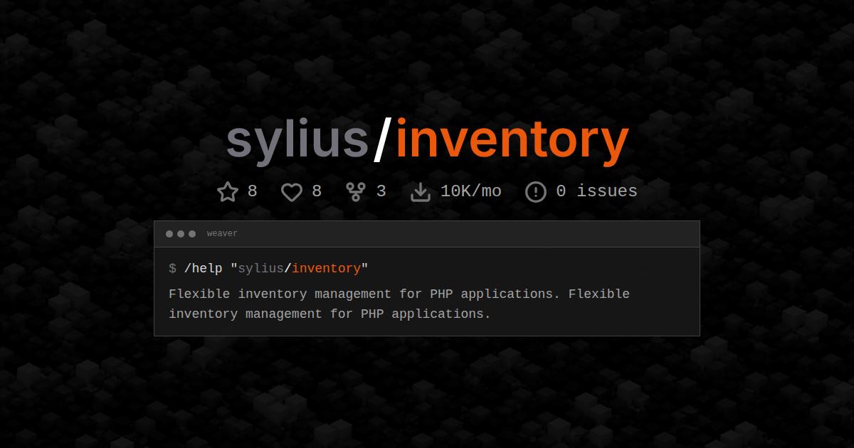 sylius/inventory