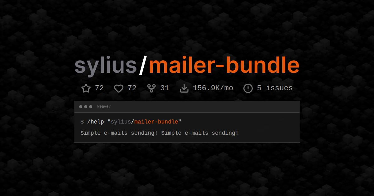 sylius/mailer-bundle