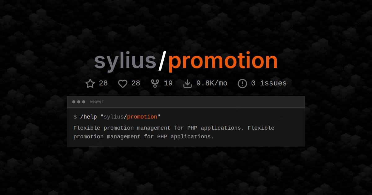 sylius/promotion