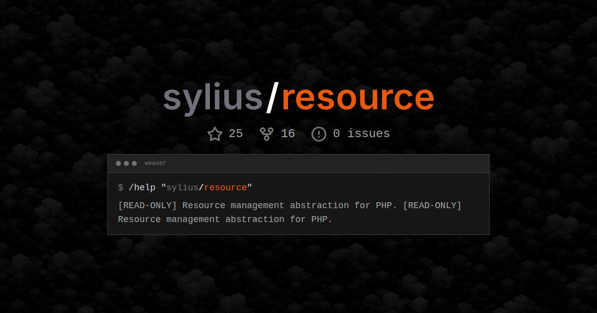 sylius/resource