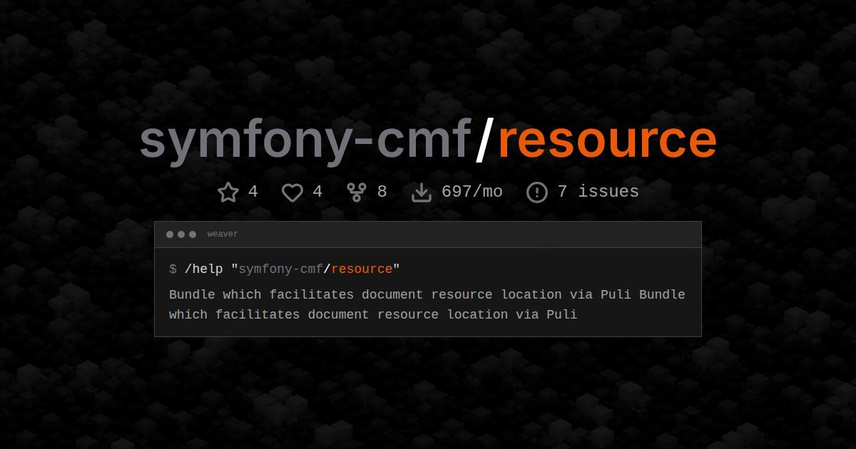 symfony-cmf/resource