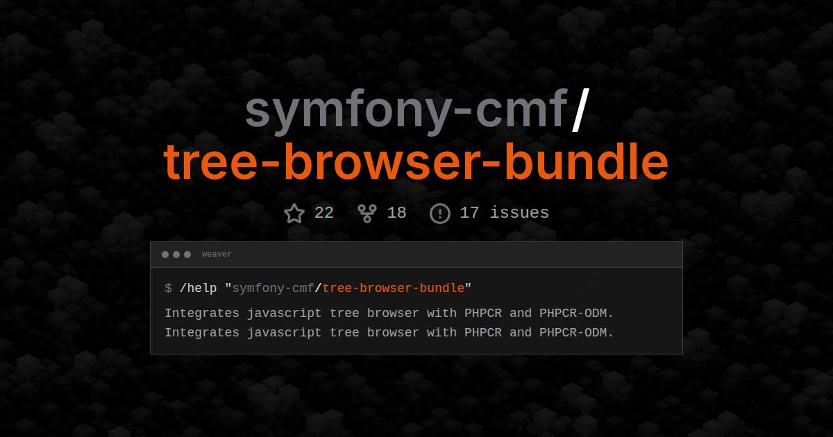 symfony-cmf/tree-browser-bundle
