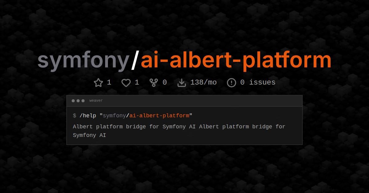 symfony/ai-albert-platform