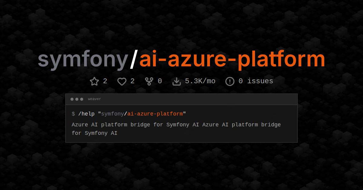 symfony/ai-azure-platform