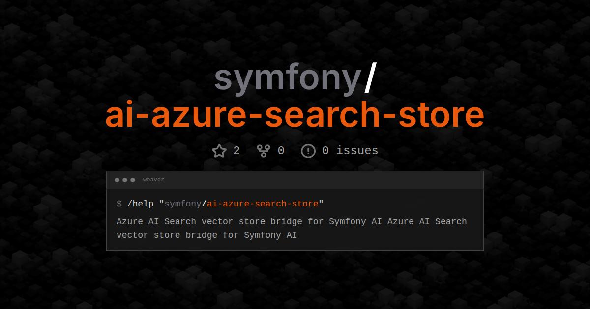 symfony/ai-azure-search-store
