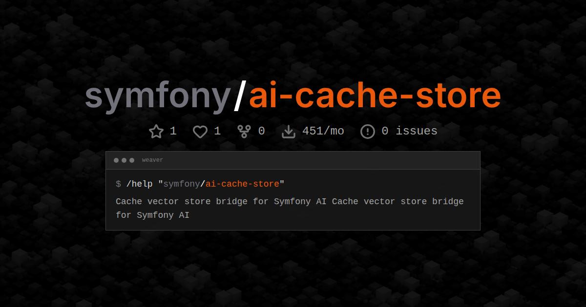 symfony/ai-cache-store