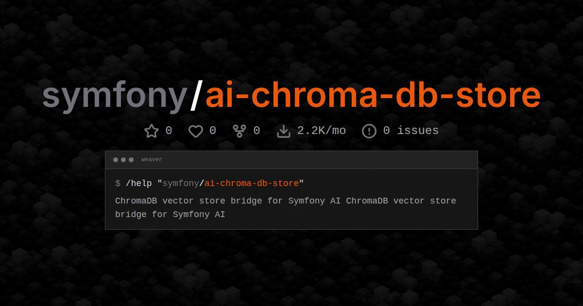 symfony/ai-chroma-db-store