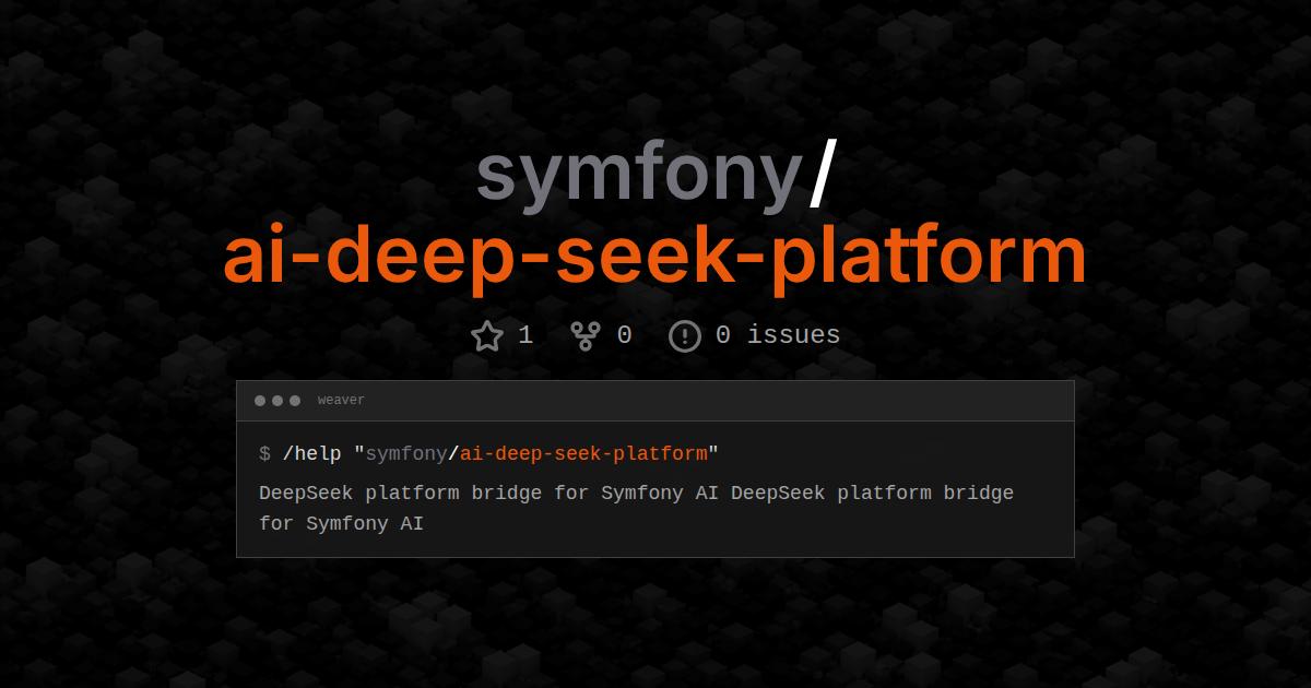 symfony/ai-deep-seek-platform