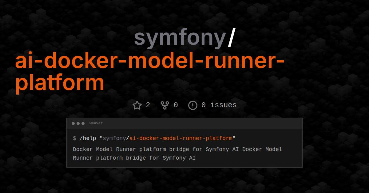 symfony/ai-docker-model-runner-platform