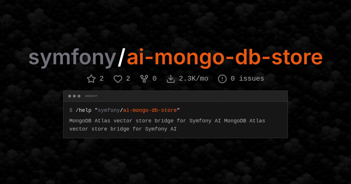 symfony/ai-mongo-db-store