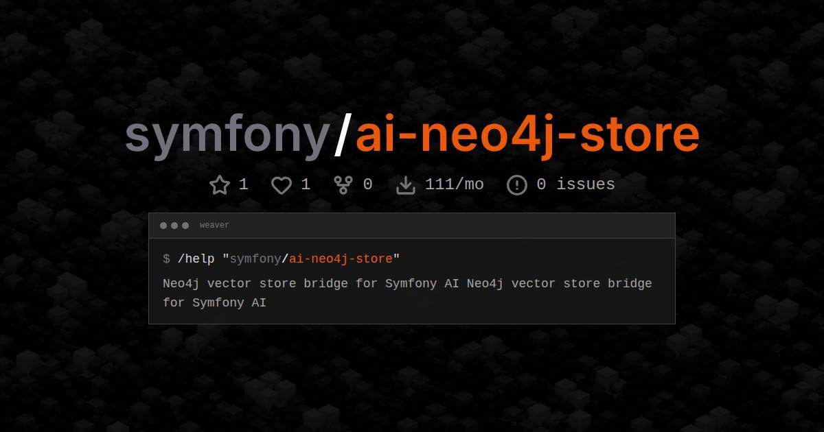 symfony/ai-neo4j-store
